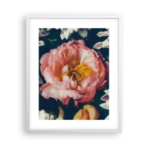 Affisch i vit ram - Med barockprakt - 40x50 cm