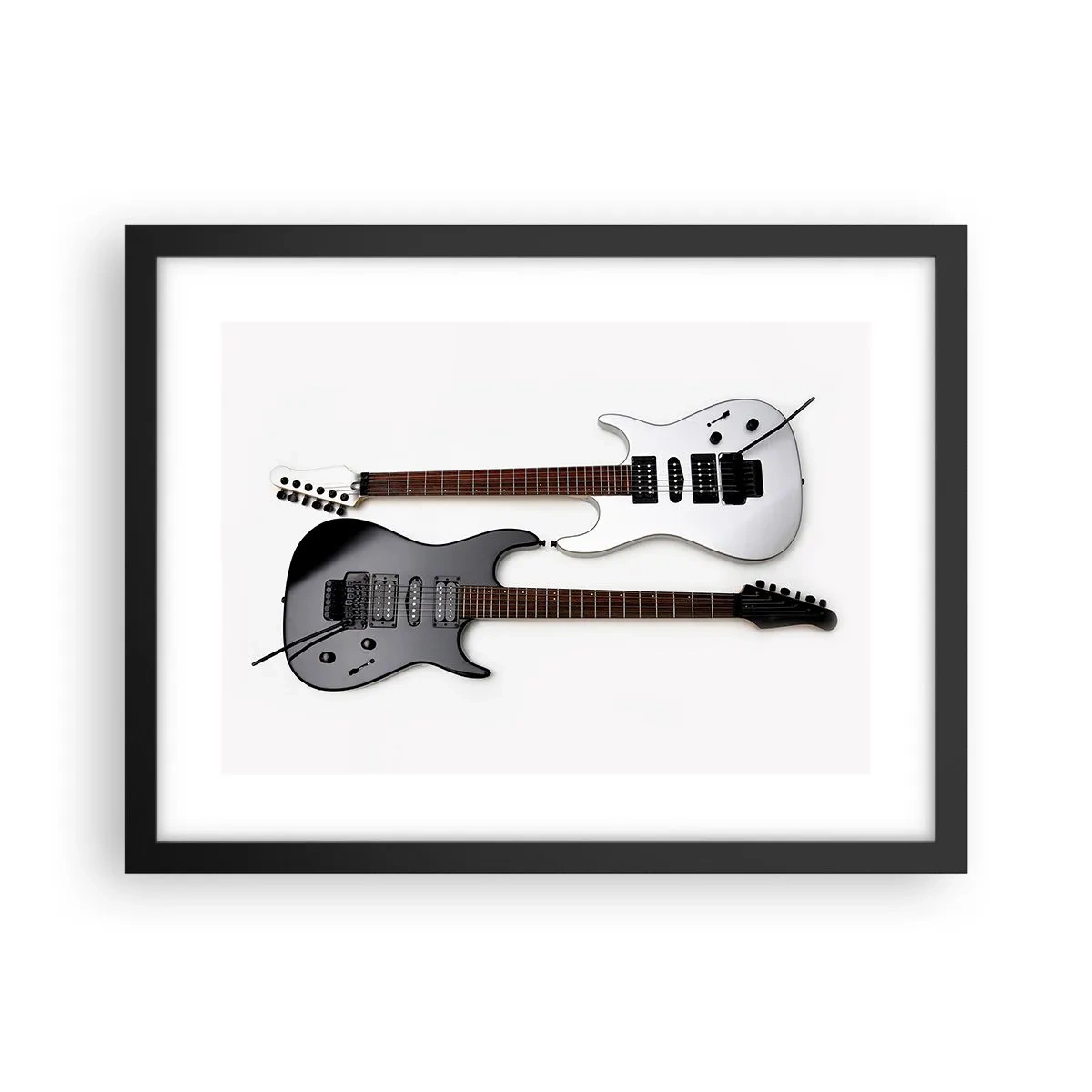 Affisch i svart ram - Formens harmoni - 40x30 cm