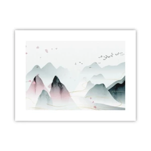 Affisch - Över topparna - 40x30 cm