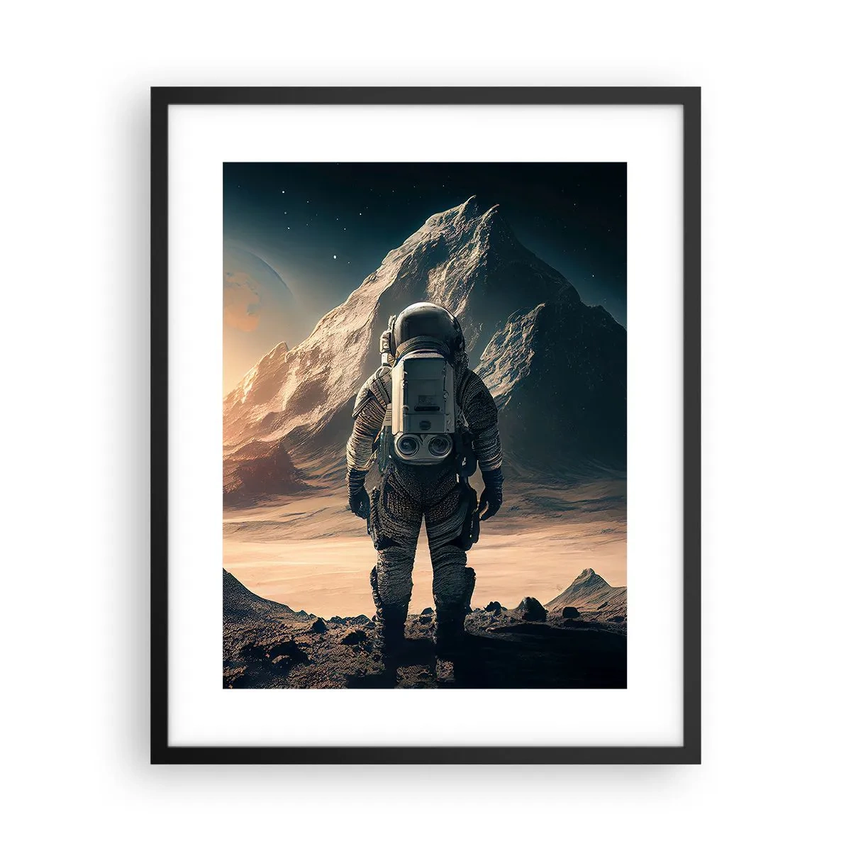 Affisch i svart ram - En ny utmaning - 40x50 cm