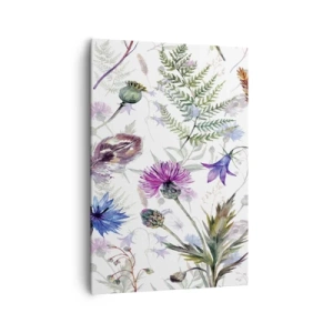 Canvastavla - Bild på duk - Polska örter - 70x100 cm