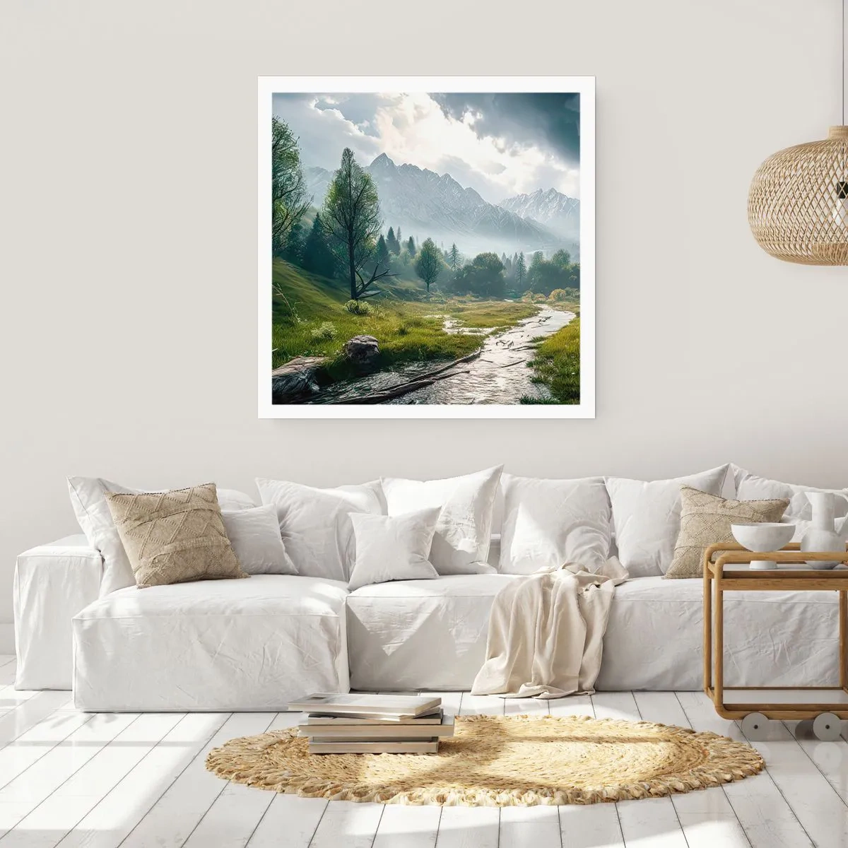 Affisch - Fram och tillbaka - 50x50 cm