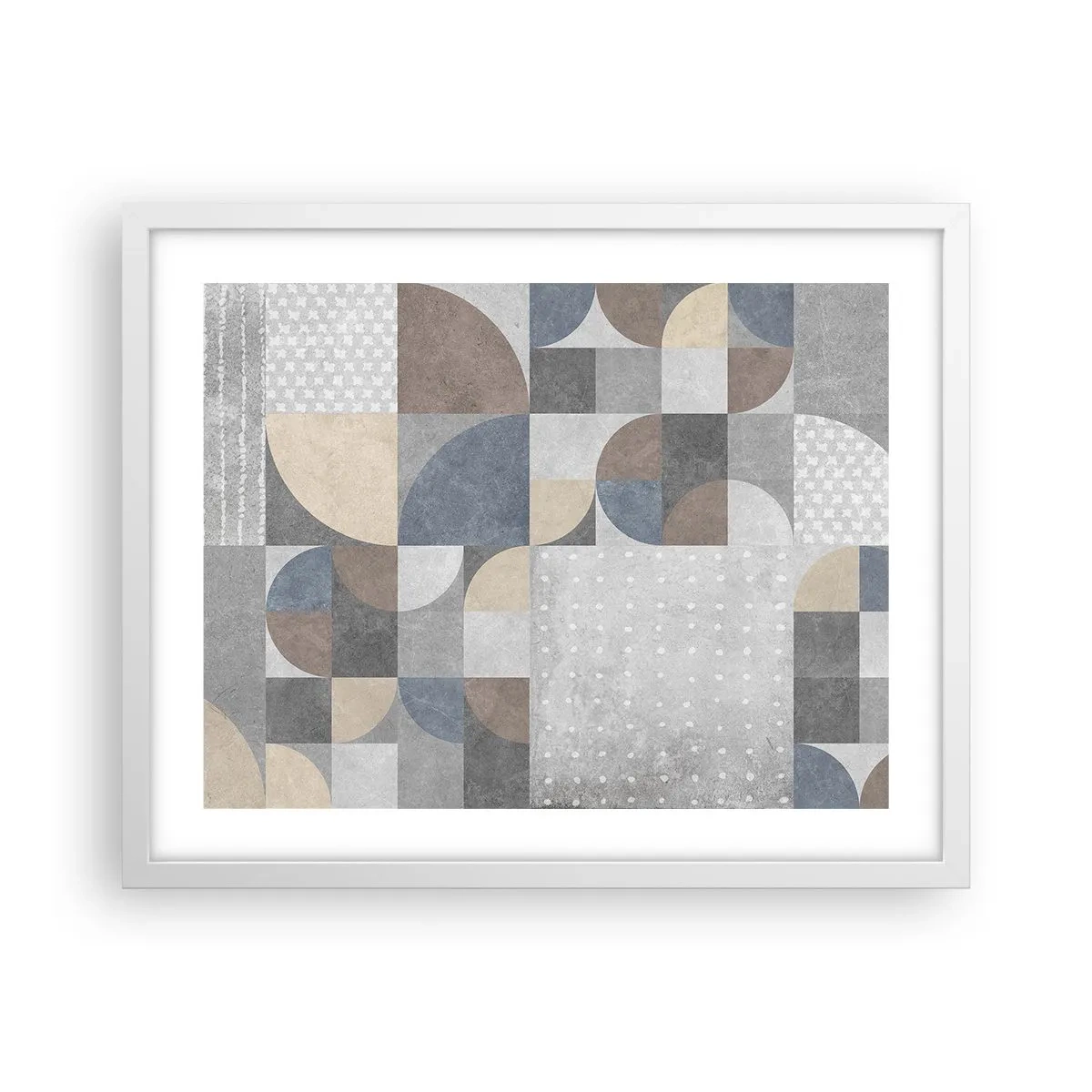 Affisch i vit ram - Keramisk fantasi - 50x40 cm