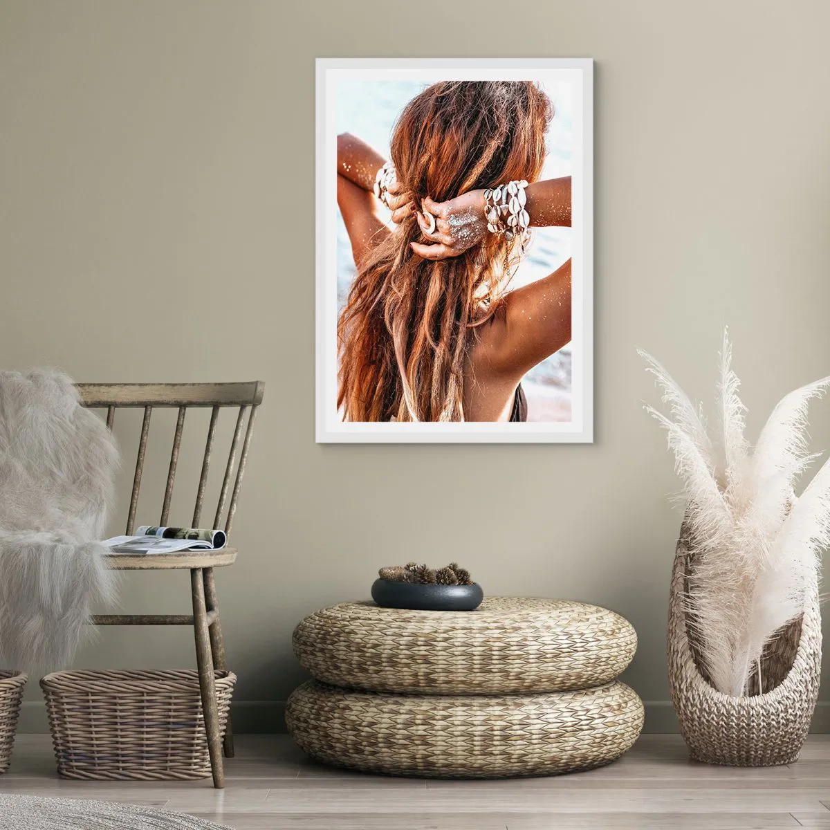 Affisch i vit ram - Vattnets och solens syster - 40x50 cm