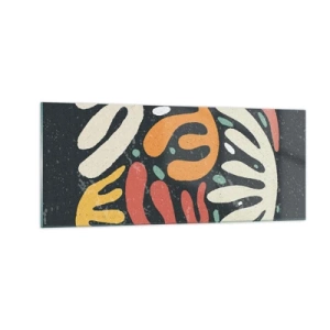 Glastavla - Bild på glas - Komposition - Jag tar snart tag i dig  - 100x40 cm
