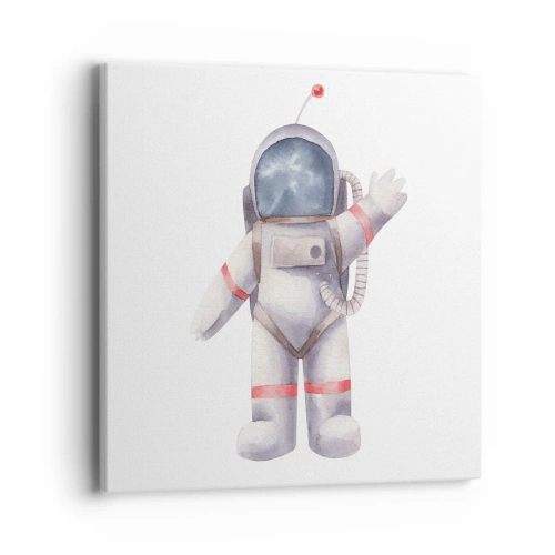 Canvastavla - Bild på duk - Det var allt för nu! - 40x40 cm