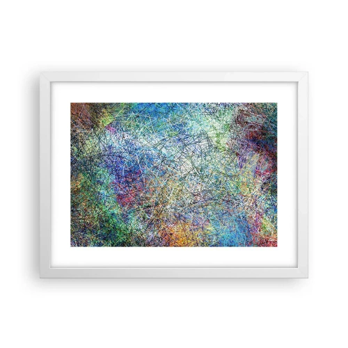 Affisch i vit ram - Det är inte så enkelt - 40x30 cm