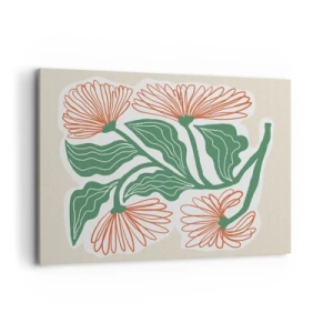 Canvastavla - Bild på duk - Folkligt och modernt - 100x70 cm