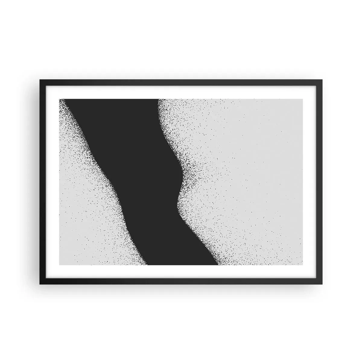 Affisch i svart ram - Flytande balans - 70x50 cm