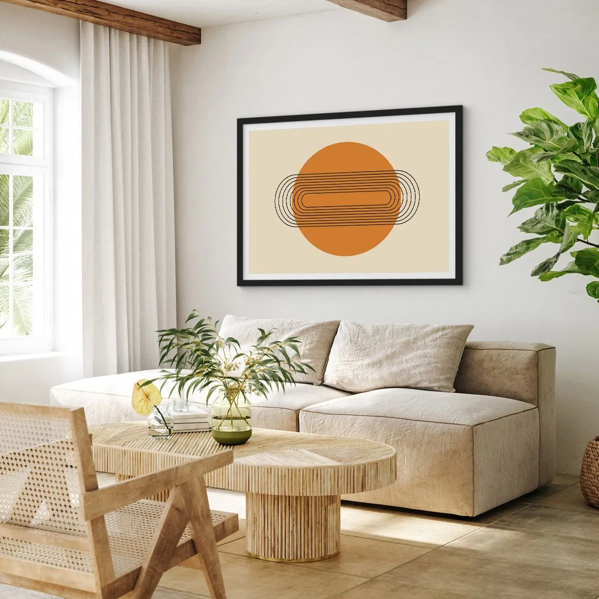 Affisch i svart ram - Perfekt plan - 91x61 cm