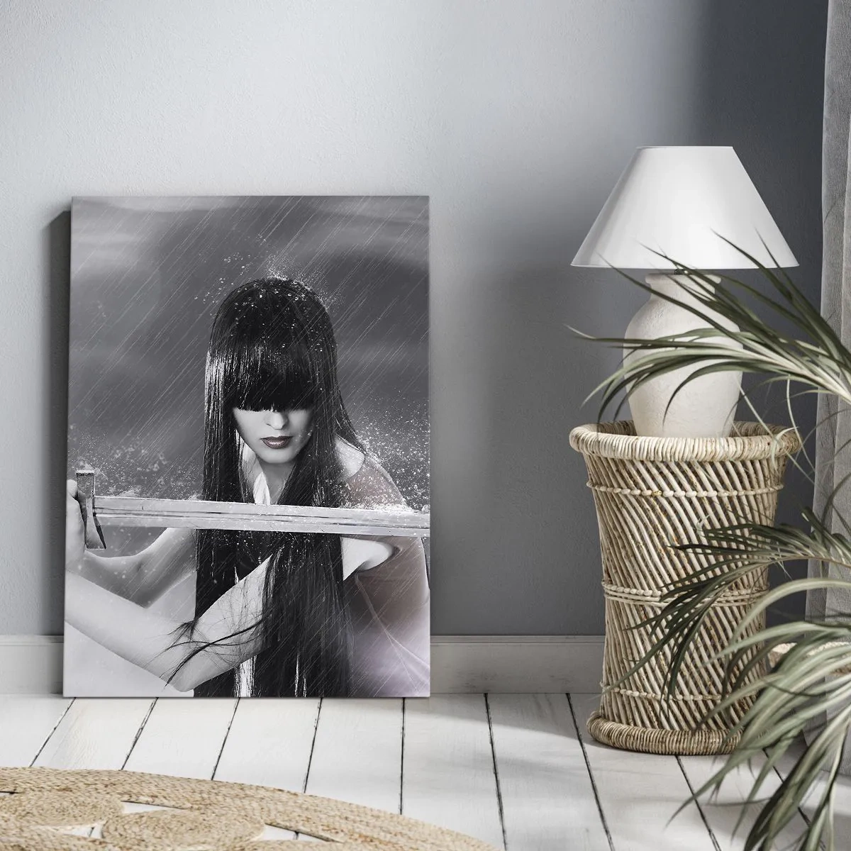 Canvastavla - Bild på duk - Vacker och farlig - 55x100 cm