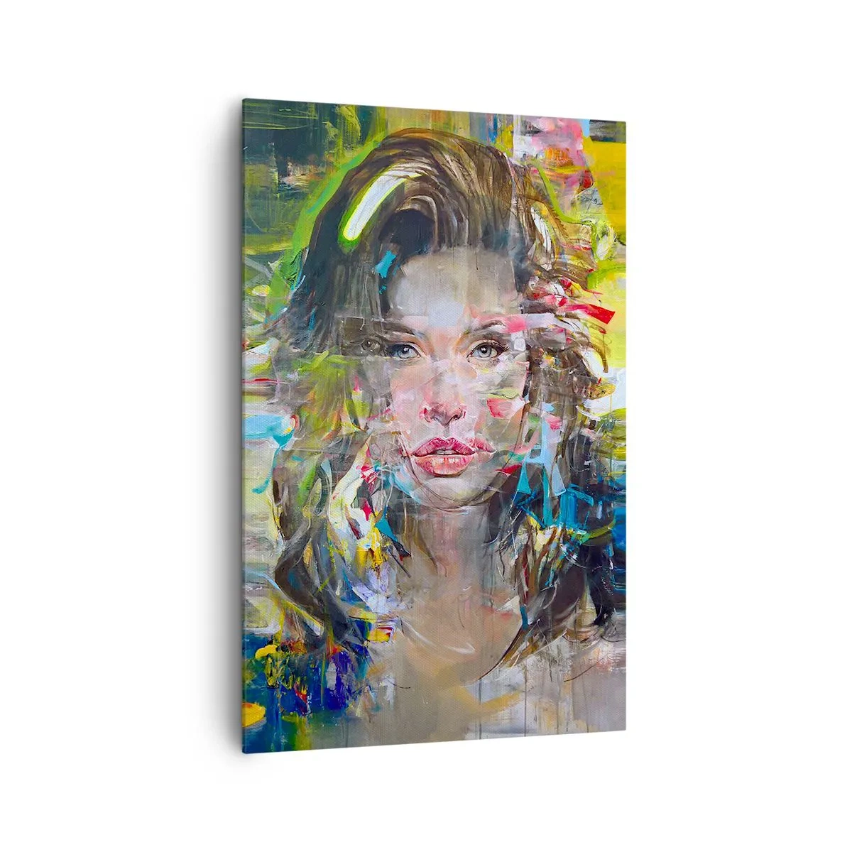 Canvastavla - Bild på duk - Bakom luftridån - 80x120 cm