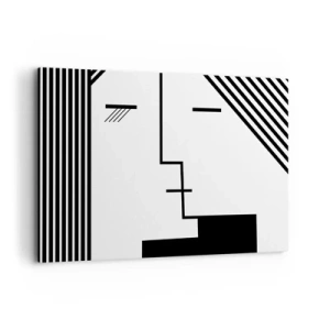 Canvastavla - Bild på duk - Bara en kyss - 120x80 cm