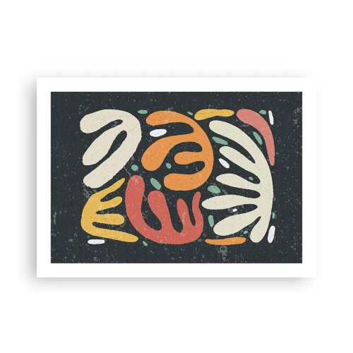 Affisch - Komposition - Jag tar snart tag i dig  - 70x50 cm