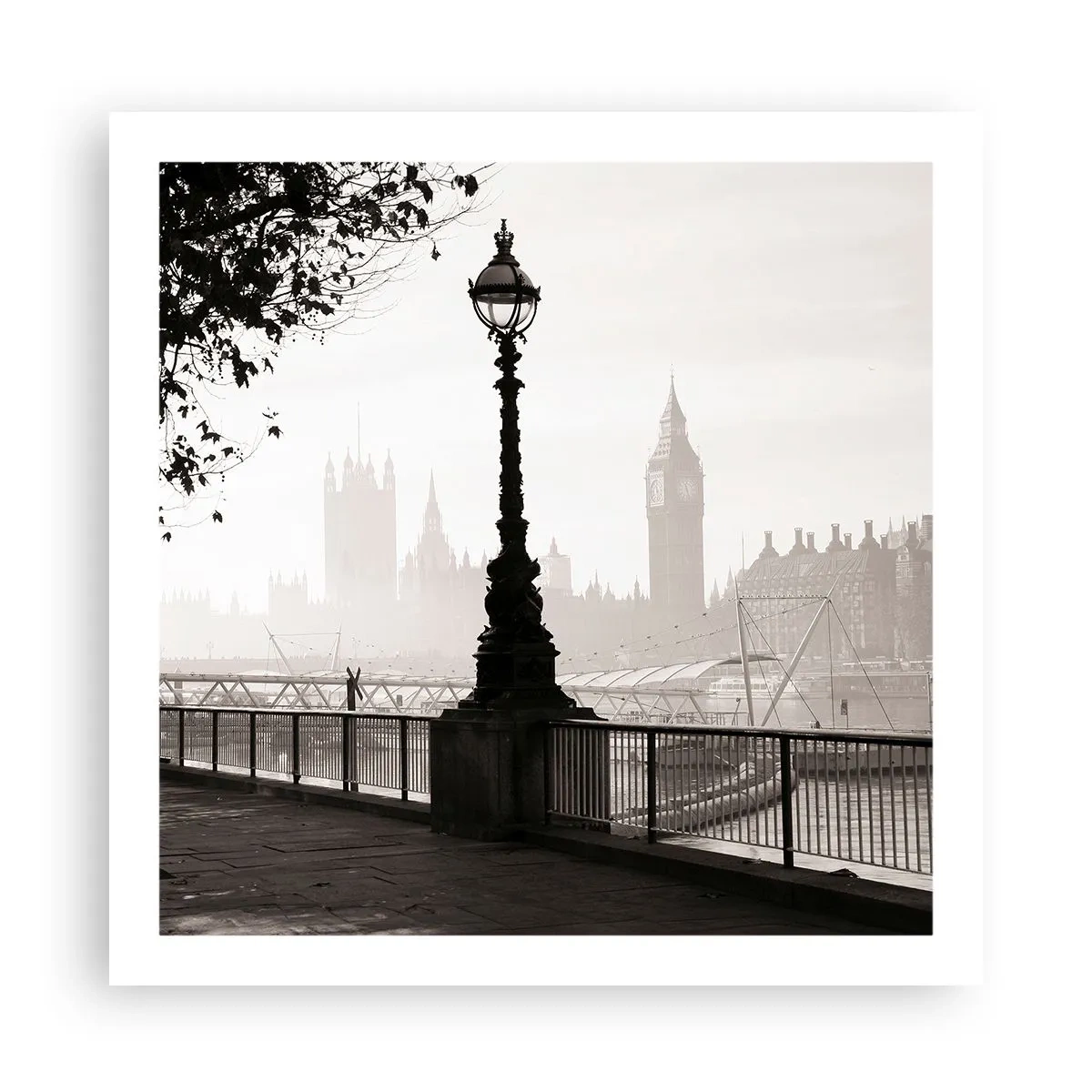 Affisch - Morgon i London - 60x60 cm