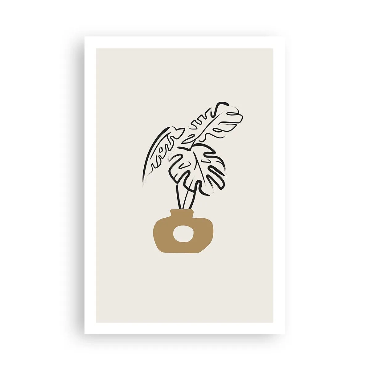 Affisch - Monstera -husdekoration - 61x91 cm