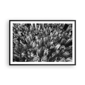 Affisch i svart ram - Hela tiden högre och högre - 91x61 cm