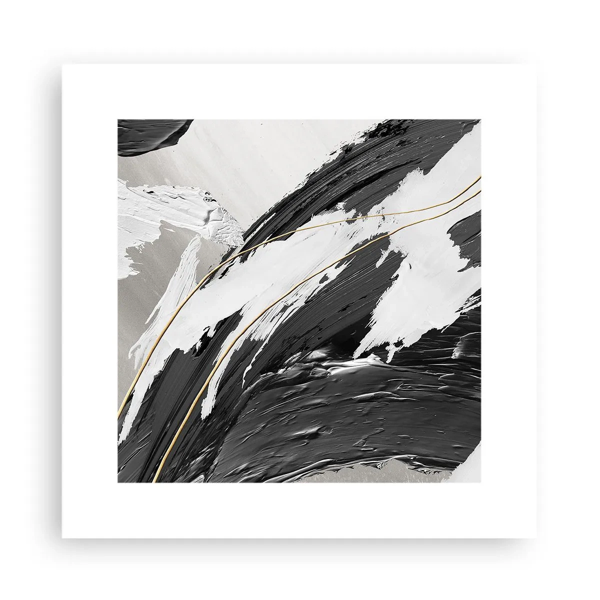 Affisch - Storslagen abstraktion - 30x30 cm