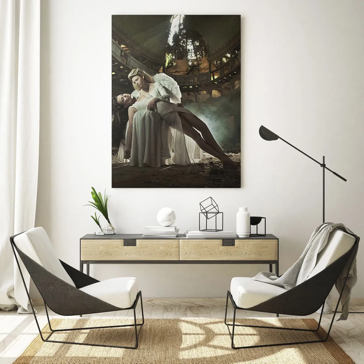 Glastavla - Bild på glas - Gamla teaterns anda - 70x100 cm