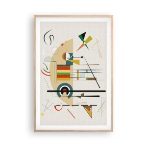 Affisch i ram av ljusek - Så världen skrattar - 61x91 cm