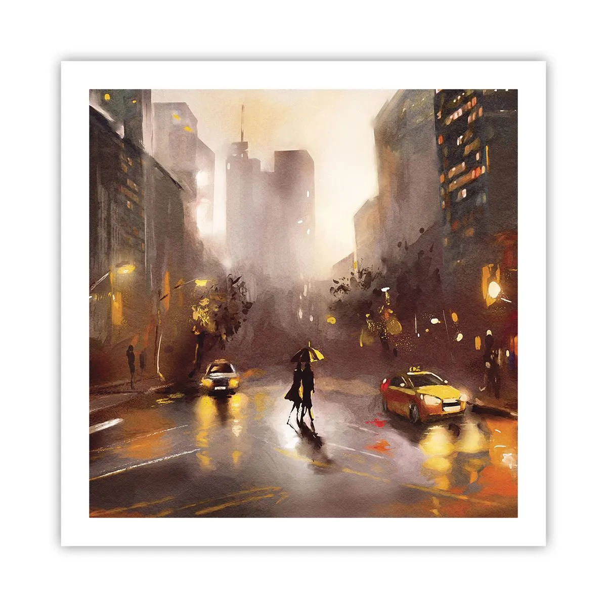 Affisch - I New Yorks ljus - 60x60 cm