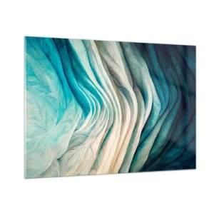 Glastavla - Bild på glas - Blå omättlighet - 100x70 cm