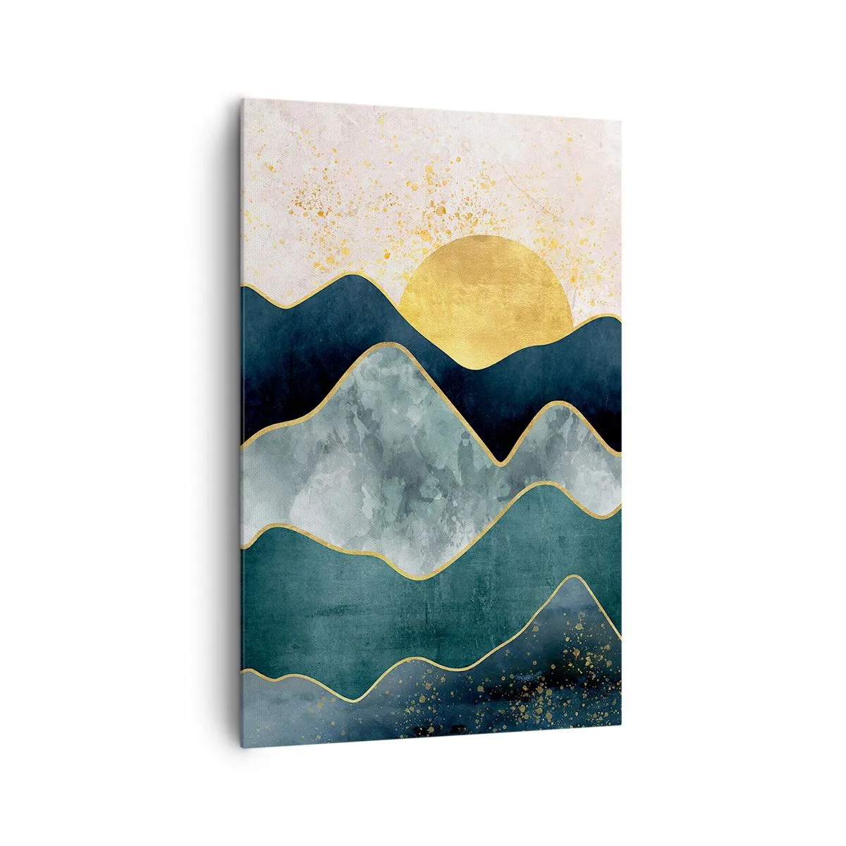 Canvastavla - Bild på duk - Bortom bergen - 80x120 cm