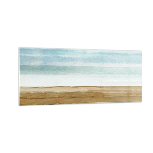 Glastavla - Bild på glas - Svalkande - 100x40 cm