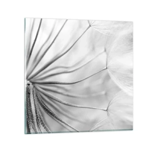 Glastavla - Bild på glas - Blåsande, flygande drakar - 70x70 cm