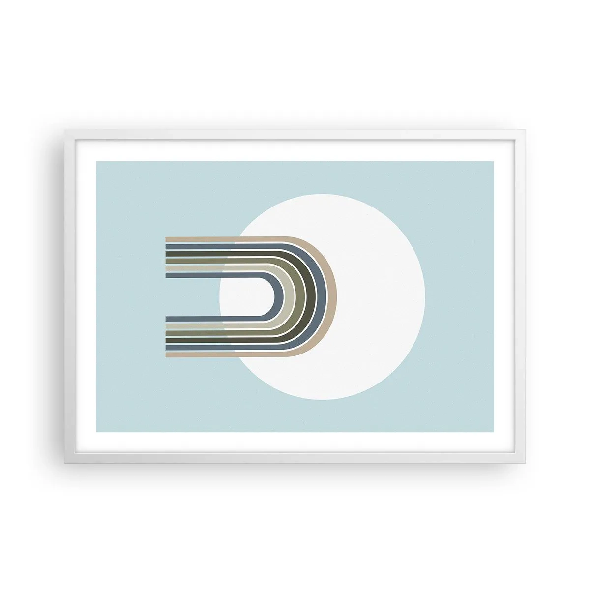 Affisch i vit ram - Ostoppad attraktionskraft - 70x50 cm