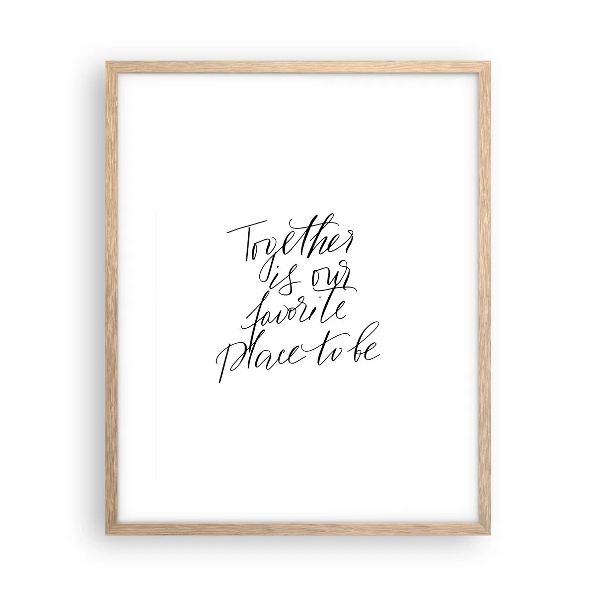 Affisch i ram av ljusek - Känner du också det? - 40x50 cm