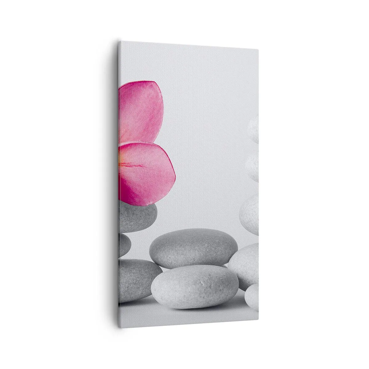 Canvastavla - Bild på duk - Sten på sten och på stenen... - 55x100 cm