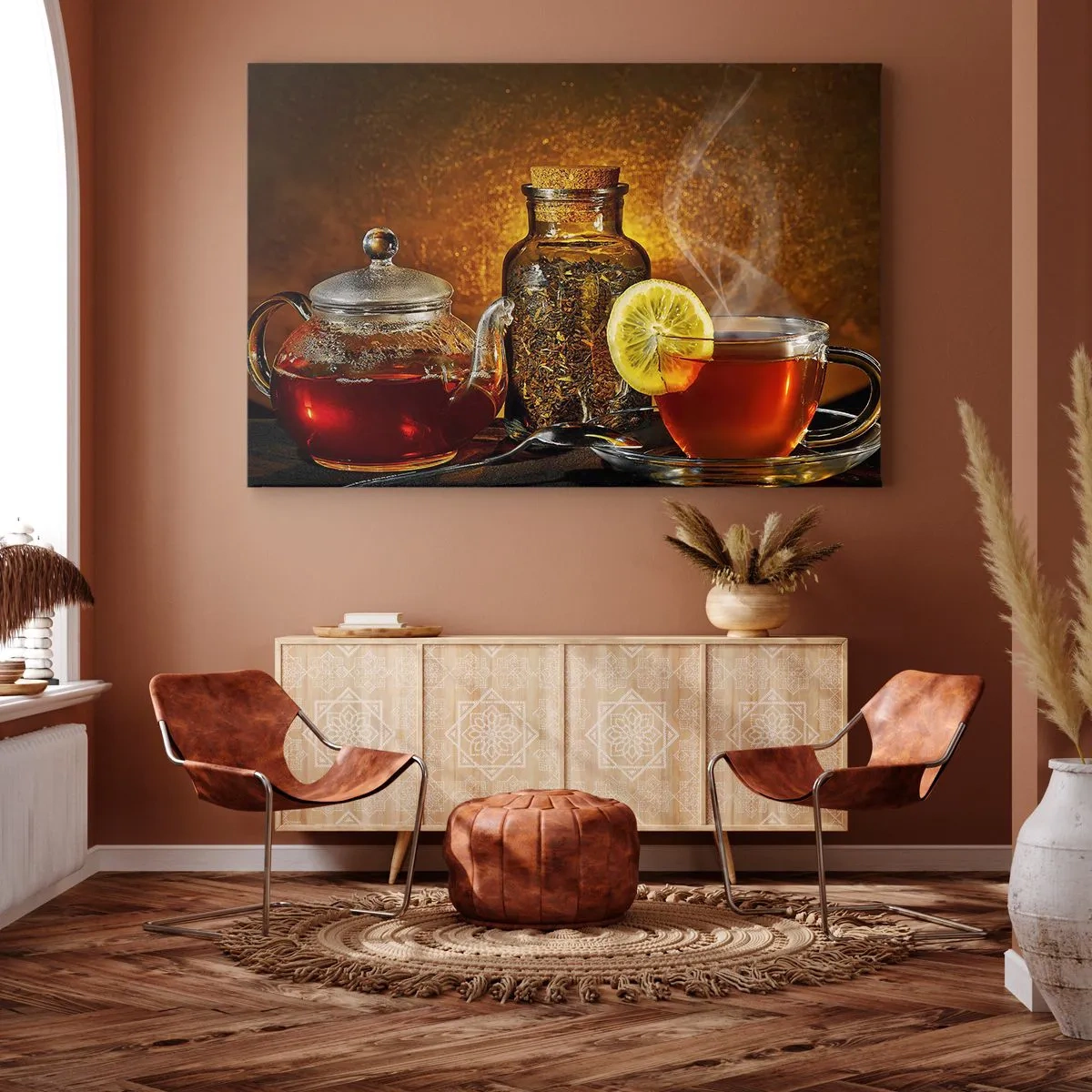 Canvastavla - Bild på duk - I holländska mästarnas stil - 100x70 cm