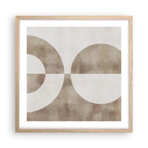 Affisch i ram av ljusek - Likheter och skillnader - 50x50 cm