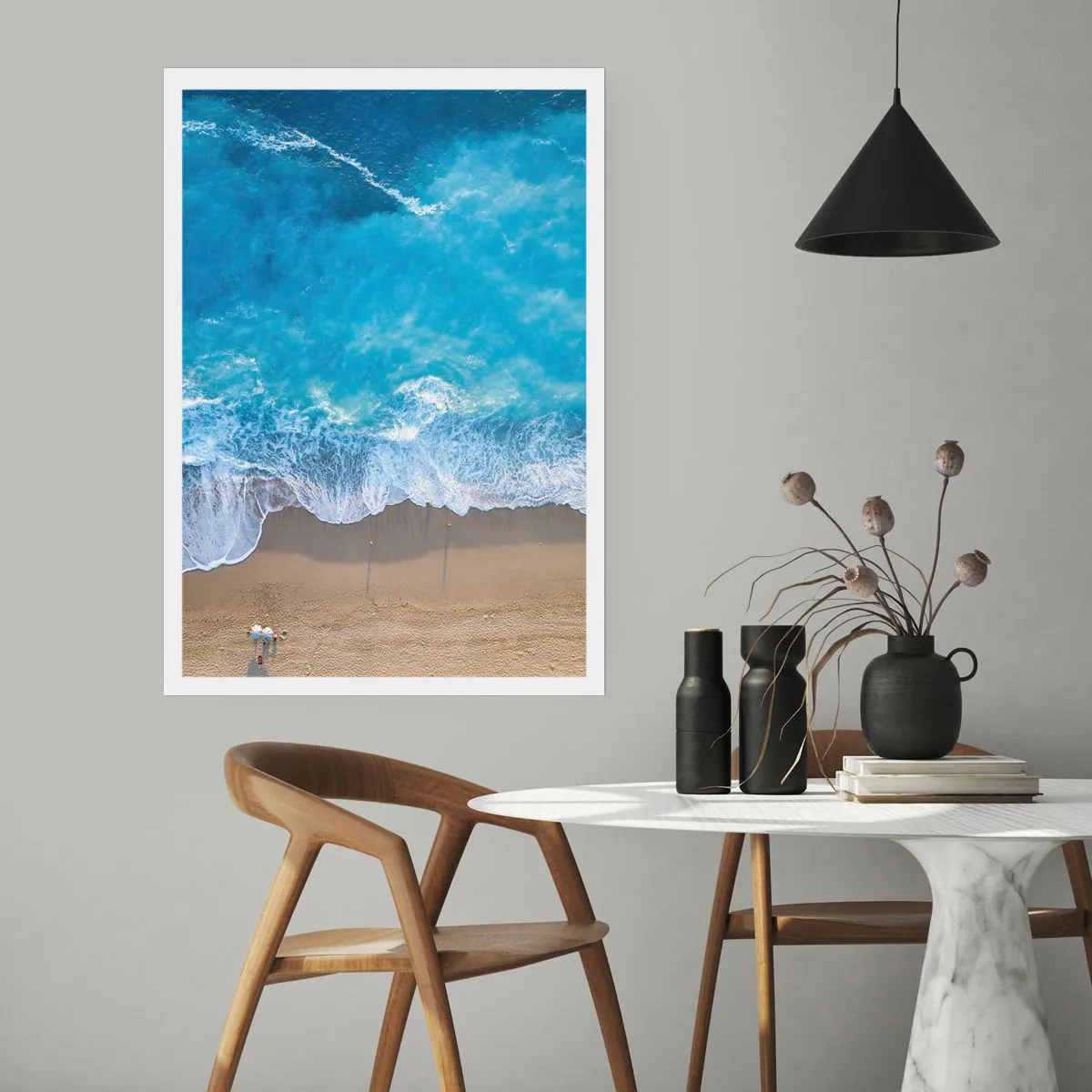 Affisch - Blå styrka - 40x50 cm