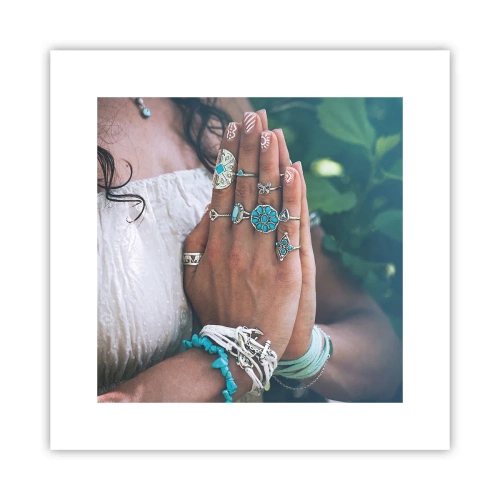 Affisch - Välkommen till existensens centrum - 30x30 cm