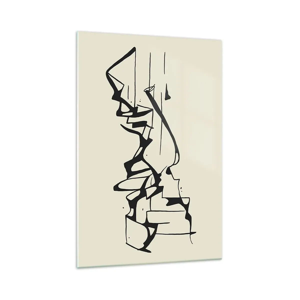 Glastavla - Bild på glas - Kanske ett landskap - 70x100 cm