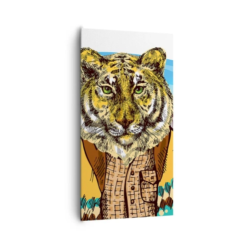 Canvastavla - Bild på duk - Inte lika vild som den tecknas - 65x120 cm