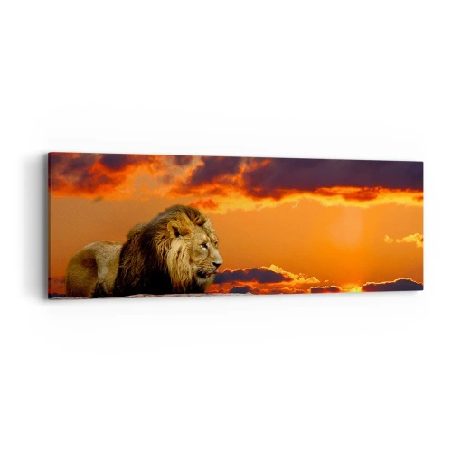 Canvastavla - Bild på duk - Naturens kung - 90x30 cm