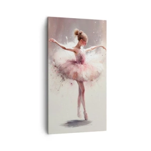 Canvastavla - Bild på duk - Som en ung fågel - 45x80 cm