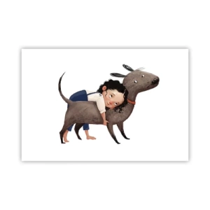 Affisch - Bästa vänner - 91x61 cm