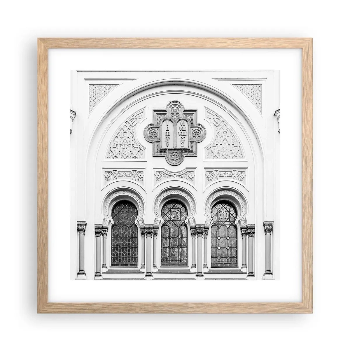 Affisch i ram av ljusek - På gränsen mellan kulturer - 40x40 cm