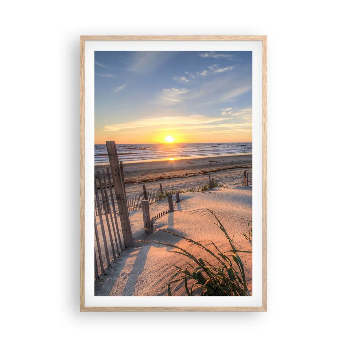 Affisch i ram av ljusek - Vindens sken och skugga - 61x91 cm