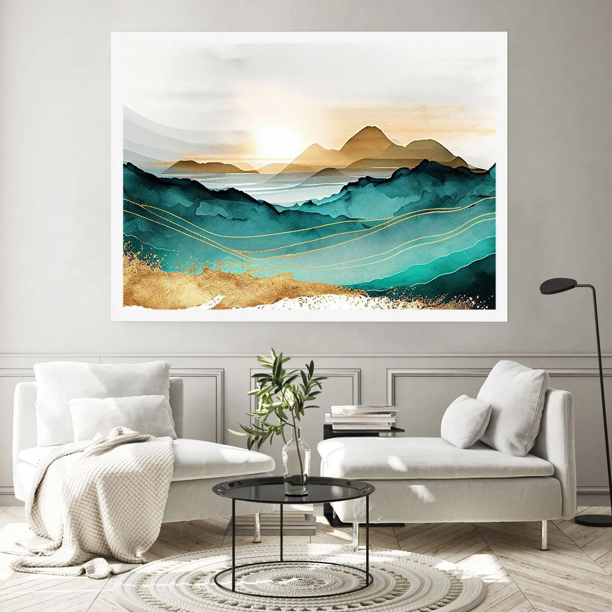 Affisch - På gränsen till abstraktion - landskap - 91x61 cm