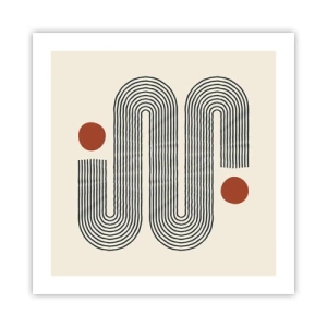 Affisch - från början till slutet - 50x50 cm