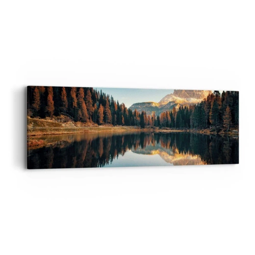 Canvastavla - Bild på duk - Dubbelt landskap - 90x30 cm