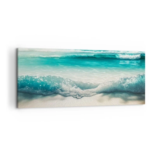 Canvastavla - Bild på duk - Lugnet i havet - 100x40 cm