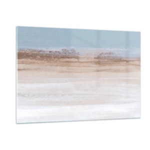 Glastavla - Bild på glas - Tvetydigt landskap - 120x80 cm