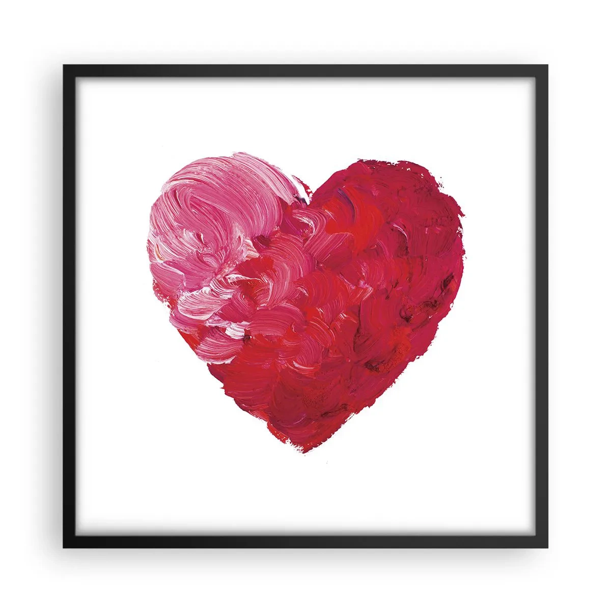 Affisch i svart ram - All you need is love - 50x50 cm