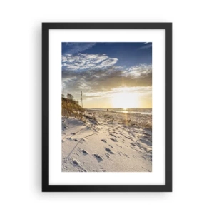 Affisch i svart ram - Inbjudan till promenad - 30x40 cm